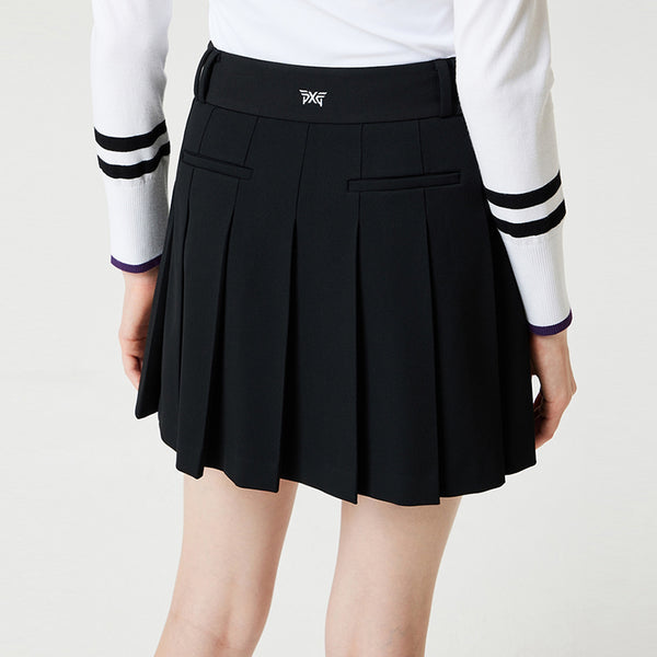 PXG KOREA 2024FW WOMEN HALF PEATED SKIRT
