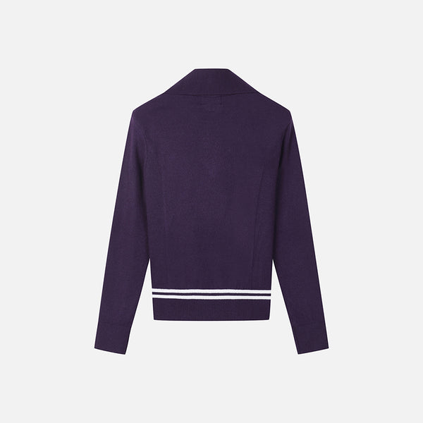 PXG KOREA 2024FW WOMEN HALF ZIP-UP SWEATER