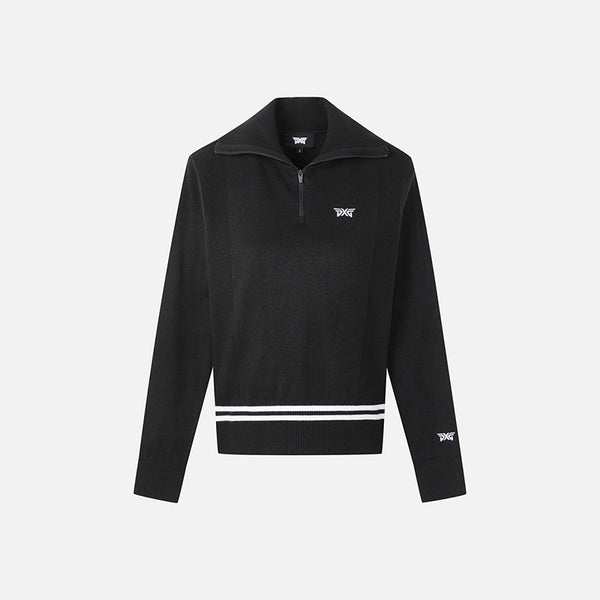 PXG KOREA 2024FW WOMEN HALF ZIP-UP SWEATER