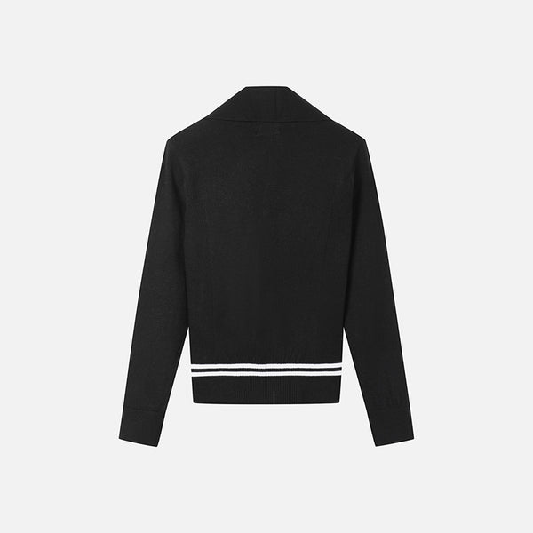PXG KOREA 2024FW WOMEN HALF ZIP-UP SWEATER