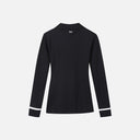 PXG KOREA WOMEN KNIT COLLAR HALF ZIP-UP T-SHIRTS