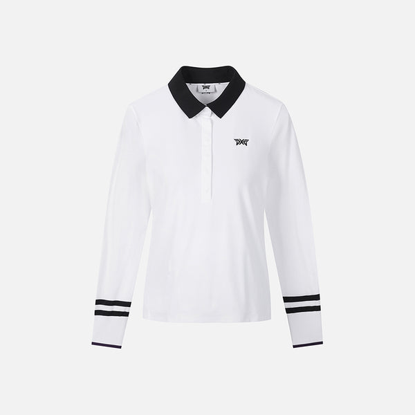 PXG KOREA 2024FW WOMEN KNIT HYBRID LONG SLEEVE T-SHIRTS