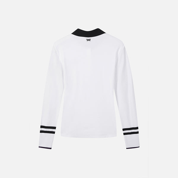 PXG KOREA 2024FW WOMEN KNIT HYBRID LONG SLEEVE T-SHIRTS