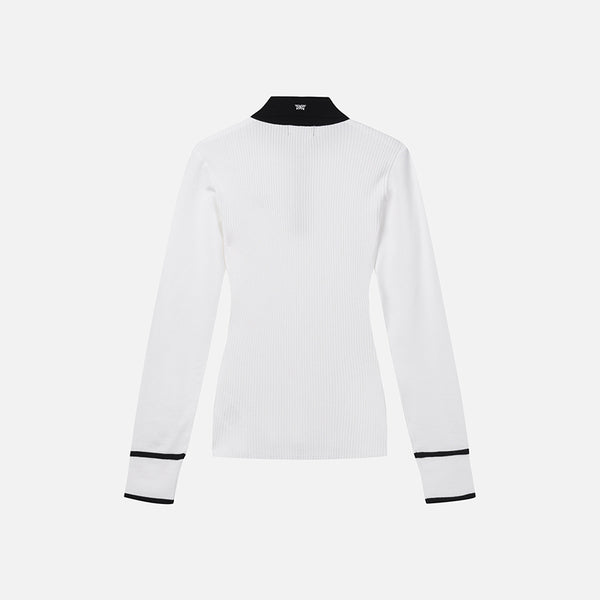 PXG KOREA 2024FW WOMEN RIBBED SWEATER