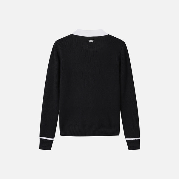 PXG KOREA 2024FW WOMEN WINTER WINDPROOF COLLAR SWEATER 2