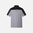 PXG KOREA MEN SUMMER COLOR BLOCKED COLLAR SHORT SLEEVE T-SHIRT