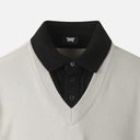 PXG KOREA MEN COLLARED LAYERED SWEATER
