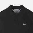 PXG KOREA MEN COLOR BLOCKED KNIT HYBRID COLLAR SHORT-SLEEVE