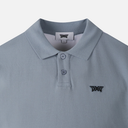 PXG KOREA MEN COLOR BLOCKED KNIT HYBRID COLLAR SHORT-SLEEVE