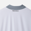 PXG KOREA MEN COLOR BLOCKED KNIT HYBRID COLLAR SHORT-SLEEVE