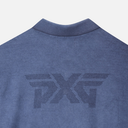PXG KOREA Men Two Tone Collared Short Sleeve Sweater