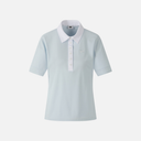 PXG KOREA WOMEN COLOR BLOCK MIDDLE SLEEVE POLO SHORT-SLEEVE