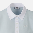 PXG KOREA WOMEN COLOR BLOCK MIDDLE SLEEVE POLO SHORT-SLEEVE