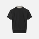 PXG KOREA WOMEN KNIT HYBRID COLLARED SHORT-SLEEVE