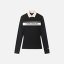 PXG KOREA Women Logo Point Collared Long-Sleeve