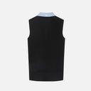PXG KOREA WOMEN SUMMER COLLARED SLEEVELESS SWEATER