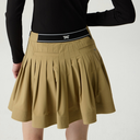 PXG KOREA Women Logo Band Pleated Skirt