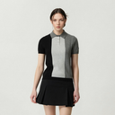 PXG KOREA Women Short Sleeve Collared Sweater