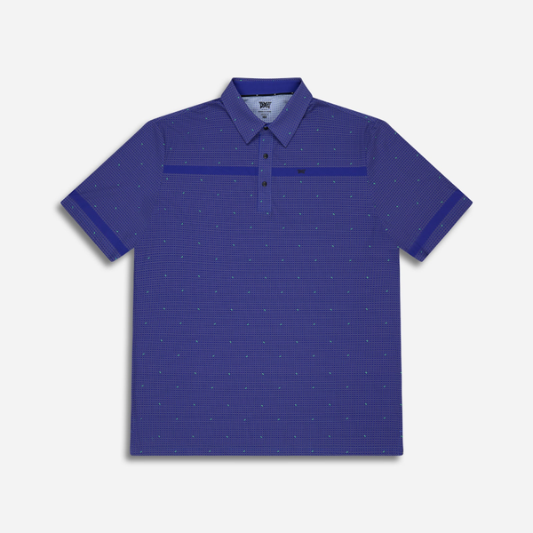 PXG USA Comfort Fit Basket Weave Print Polo