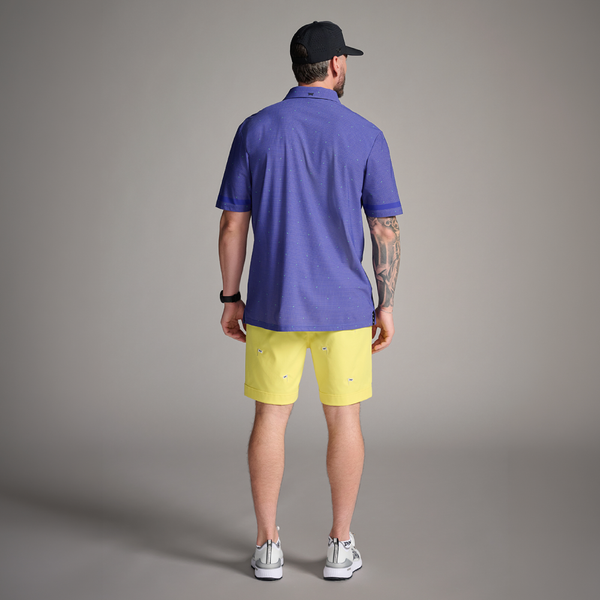 PXG USA Comfort Fit Basket Weave Print Polo