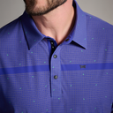 PXG USA Comfort Fit Basket Weave Print Polo