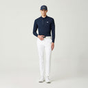 PXG KOREA Men Knitted Point Collar Long-Sleeve