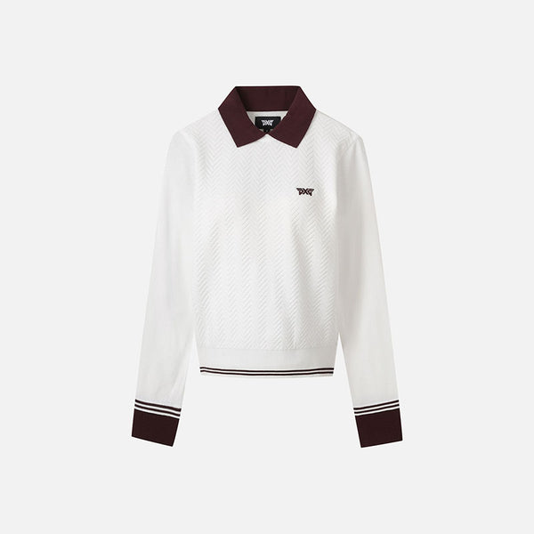 PXG KOREA WOMEN COLLARED POINT SWEATER