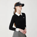 PXG KOREA Women Collared Point Sweater