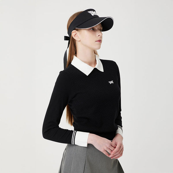 PXG KOREA WOMEN COLLARED POINT SWEATER
