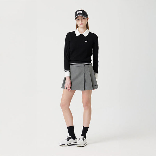 PXG KOREA WOMEN COLLARED POINT SWEATER