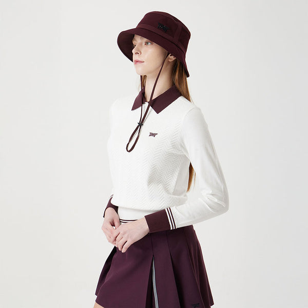 PXG KOREA WOMEN COLLARED POINT SWEATER