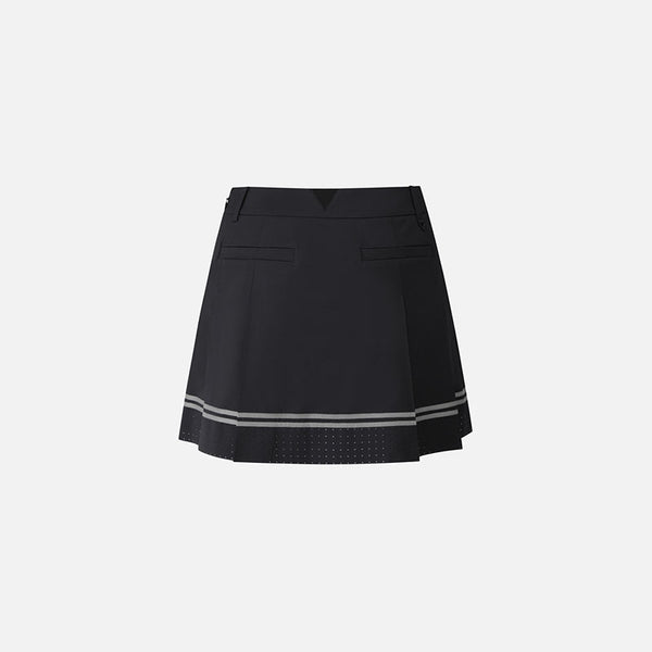 PXG KOREA WOMEN PERFORATION PLEATED SKIRT