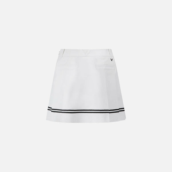 PXG KOREA WOMEN PERFORATION PLEATED SKIRT