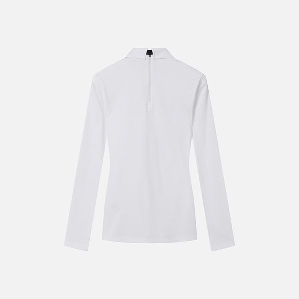 PXG KOREA WOMEN SCARF COLLAR LONG-SLEEVE