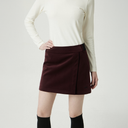 PXG KOREA Women Winter A-Line Wrap Skirt