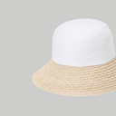 PXG KOREA Women Colorblock Raffia Hat