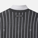 PXG Korea Men Stripe Pattern Collar-Layered Sweater