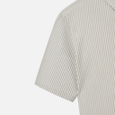 PXG Korea Men Stripe Pattern Collar Short-Sleeve