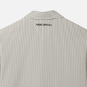 PXG Korea Men Stripe Pattern Collar Short-Sleeve