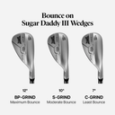 PXG Sugar Daddy III Chrome Wedge with Steel Shaft