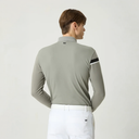 PXG KOREA Men Knit Hybrid Collar Long-Sleeve