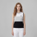 PXG KOREA WOMEN COLOR BLOCK KNIT VEST