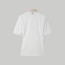 PXG KOREA WOMEN COLOR BLOCK MIDDLE SLEEVE POLO SHORT-SLEEVE
