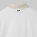 PXG KOREA WOMEN COLOR BLOCK MIDDLE SLEEVE POLO SHORT-SLEEVE