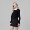 PXG KOREA Women Winter Back Zip Collar Long Sleeve