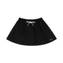 Piv'vee Pinstripe Drawstring Mini Skirt