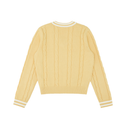 Piv'vee Women Cable Knit V Neck Sweater