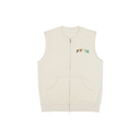 Piv'vee Women Embroidery Zip-Up Sweat Vest