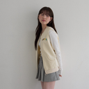 Piv'vee Women Embroidery Zip-Up Sweat Vest