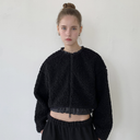 Piv'vee Women Rounded Boucle Short Jacket